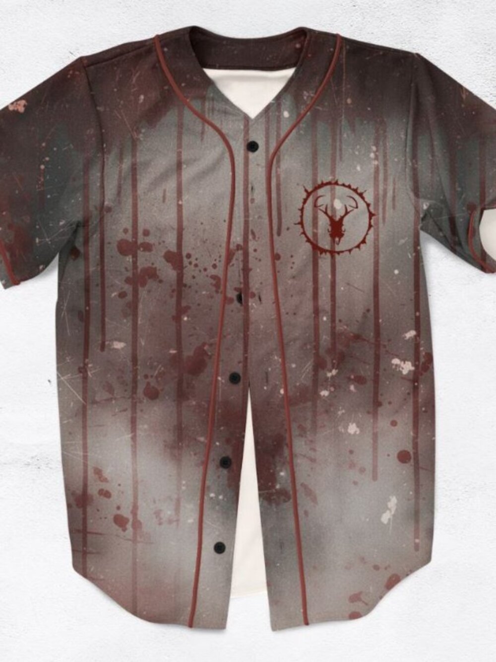 Svdden Death Horror Antler Mask Bloody Rave Jersey